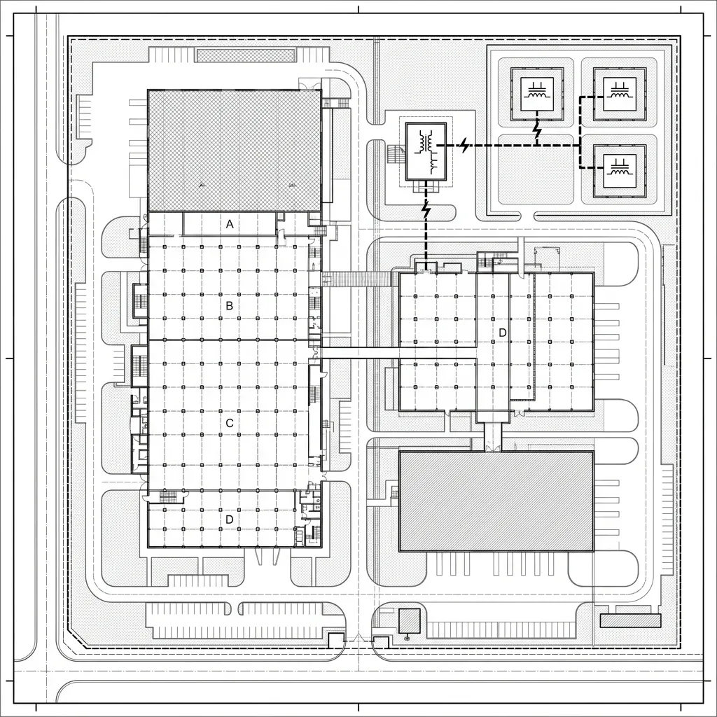 Land and power requirements for a 72 CuM autoclaved aerated concrete plant