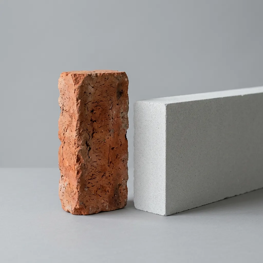Technical comparison of clay bricks and aerated concrete blocks