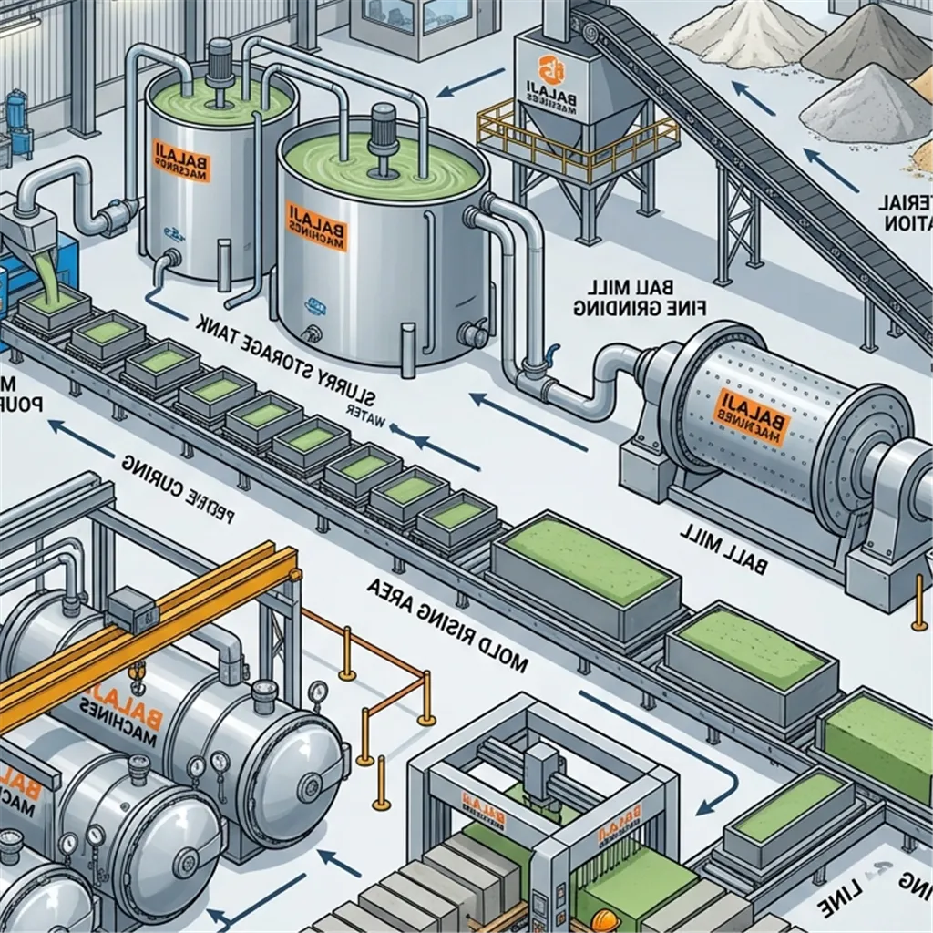 Turnkey AAC block plant supplier factory commissioning services